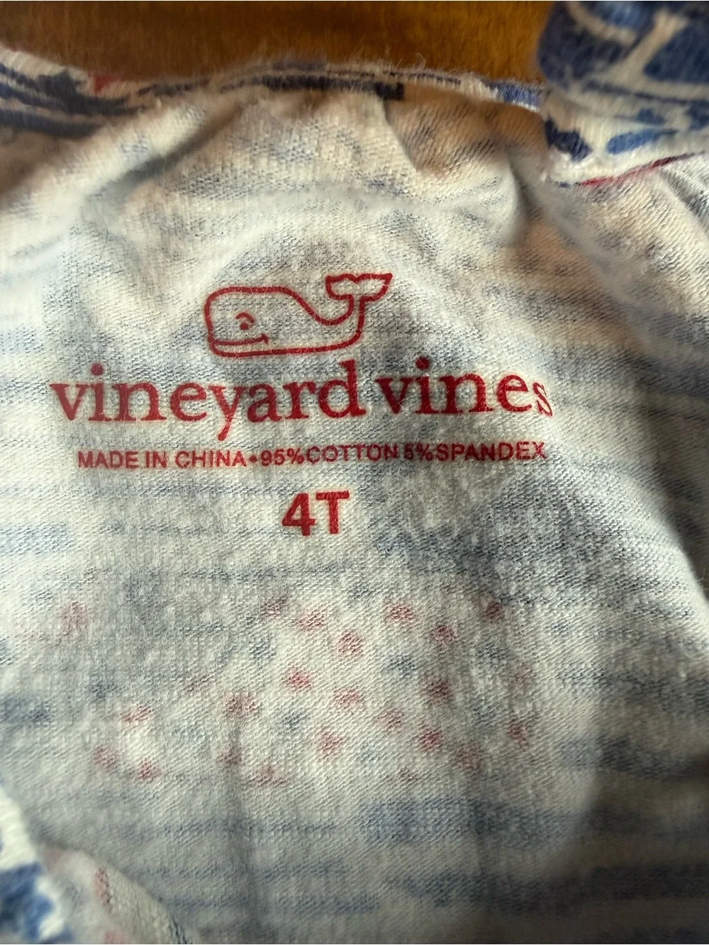 Vineyard Vines Cotton romper red/white/blue Stars and Stripes 4th of July 4T